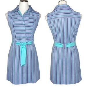 Vintage Cassee Striped A Line Dress Union Made